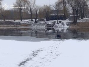 У Миколаївській області дістали тіла двох дітей, які провалилися під лід – ДСНС