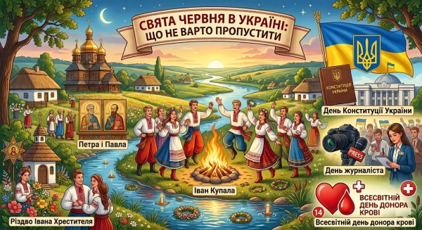 Свята та важливі дати червня