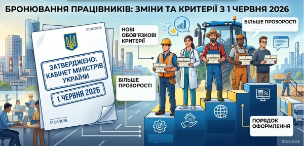 Зміни у бронюванні працівників та реформа ЗСУ: детальний огляд нових правил з червня 2026