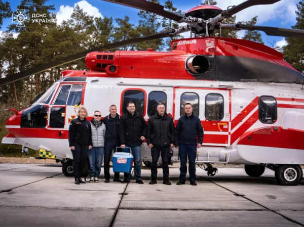 ДСНС вперше за час повномасштабної війни підняла авіацію, щоб урятувати дитяче життя
