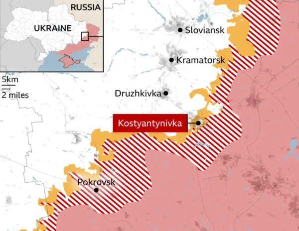 Критична ситуація: росіяни штурмують Костянтинівку, бої йдуть у місті