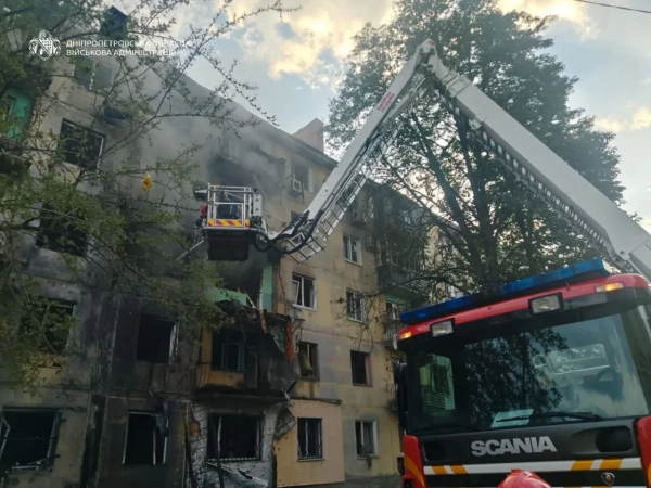 Пошкодження після обстрілу Павлограда