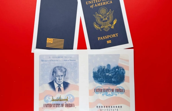 США запроваджують унікальні паспорти з портретом Трампа: деталі з серпня