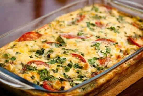 Запіканка з кабачків і курки