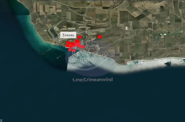 Пожежа на нафтогазовому терміналі в Тамані