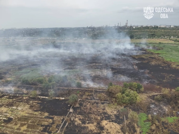 Одещину оповив дим: масштабне тління на зрошувальних полях викликає занепокоєння