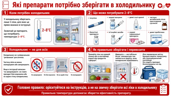Ліки в холодильнику