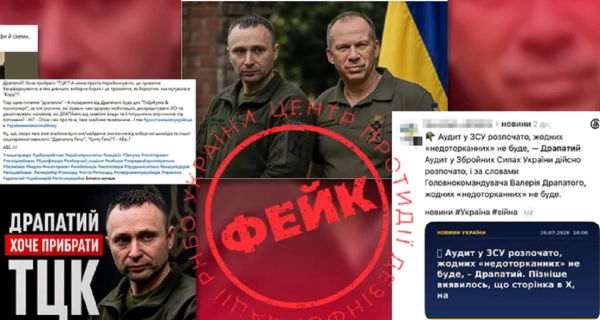 Дезінформаційна атака на головнокомандувача Драпатого