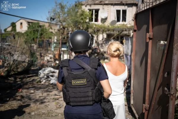Пожежа після атаки на Одещині
