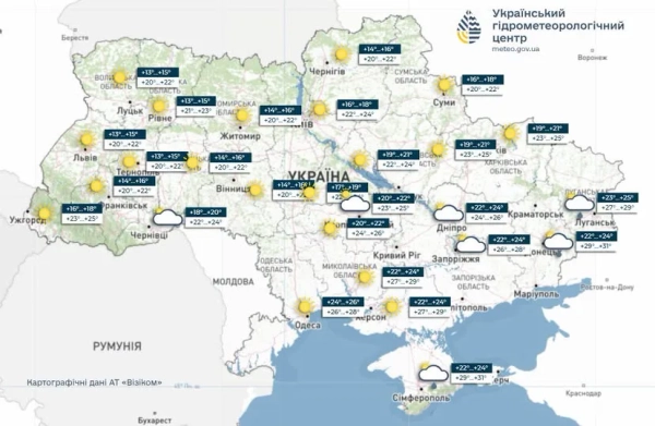 Ілюстрація до прогнозу погоди