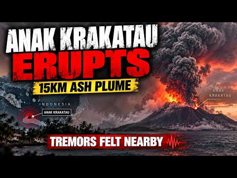 Відео про виверження Анак-Кракатау