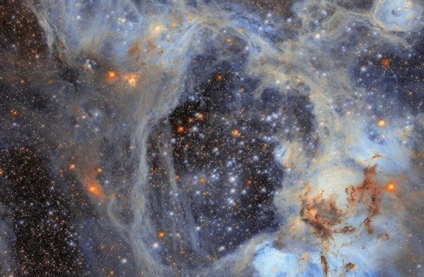 Hubble зафіксував величну галактичну туманність у сузір’ї Золота Риба