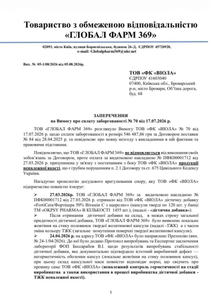 Висновок експертизи
