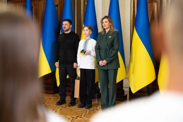Нікіта Литвин під час вручення відзнаки Президента України «Майбутнє України»
